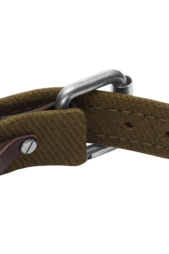 Akcesoria Fossil bransoletka męska skórzana bez kamienia Everett JA7315998 złoty