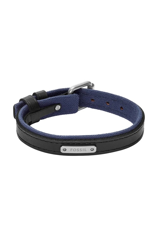 Fossil bransoletka męska skórzana Everett złoty JA7316998