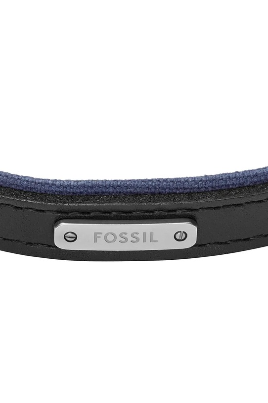 Fossil bransoletka męska skórzana Everett JA7316998 złoty AA00