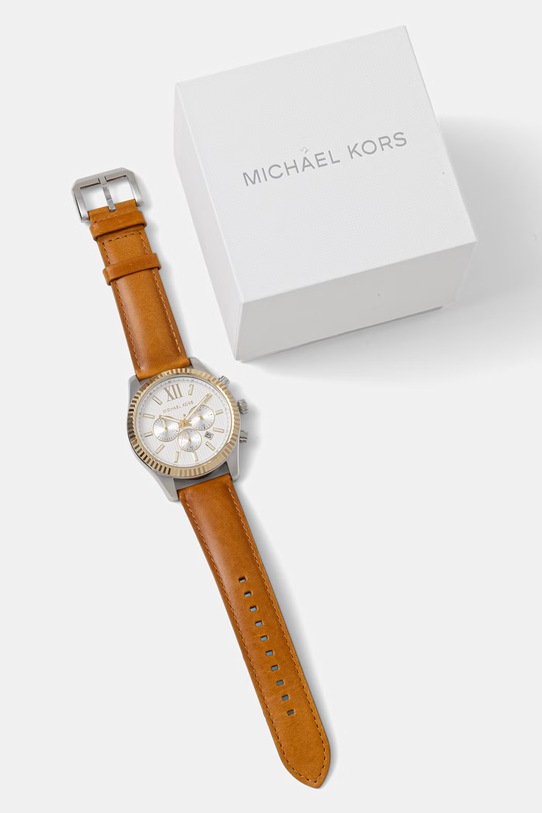 Аксесуари Michael Kors годинник чоловічий Lexington Man Chrono MK9257 золотий