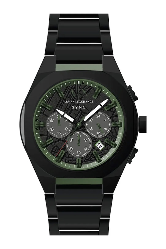 Armani Exchange zegarek sportowy męski Sync czarny AX4294