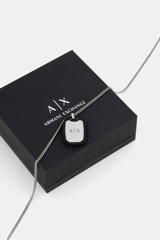 Akcesoria Armani Exchange naszyjnik męski Classic AXG0169040 srebrny