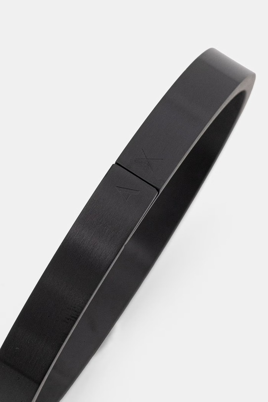 Armani Exchange bransoletka męska ze stali nierdzewnej klasyczna AXG0173001 czarny AA00