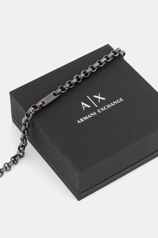 Akcesoria Armani Exchange bransoletka męska Classic AXG0174040 srebrny