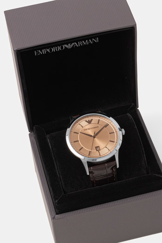 Аксесуари Emporio Armani годинник чоловічий Renato AR11783 коричневий