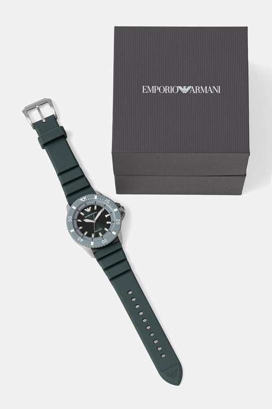 Аксесуари Emporio Armani спортивний годинник чоловічий World Explorer AR11786 бірюзовий