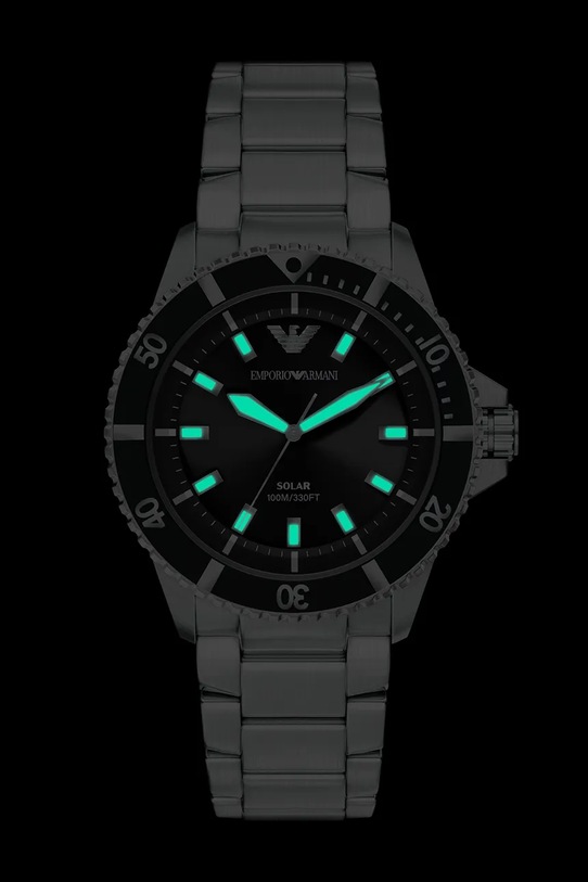 Emporio Armani zegarek sportowy męski World Explorer srebrny AR11787