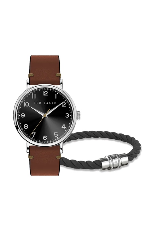 Ted Baker zestaw zegarek i bransoletka męski BKG028700 brązowy AA00