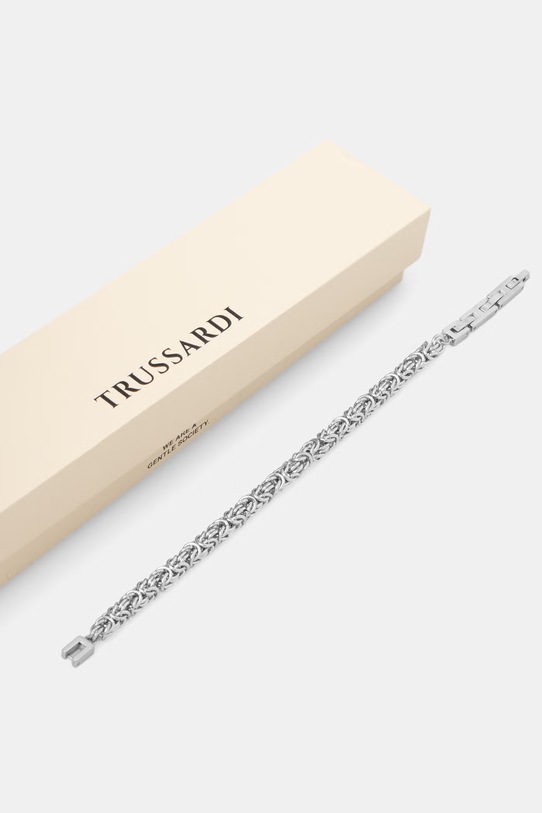 Akcesoria Trussardi bransoletka męska ze stali nierdzewnej T-STEEL TJAXV55 srebrny