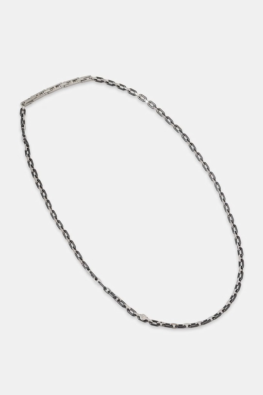 MASERATI naszyjnik męski ze stali nierdzewnej CERAMIC srebrny JM226ATZ74