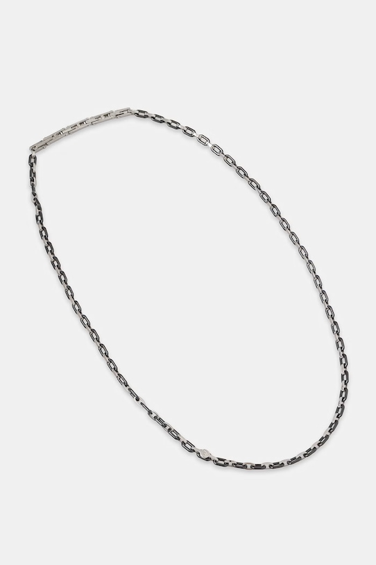 MASERATI naszyjnik męski ze stali nierdzewnej CERAMIC srebrny JM226ATZ74