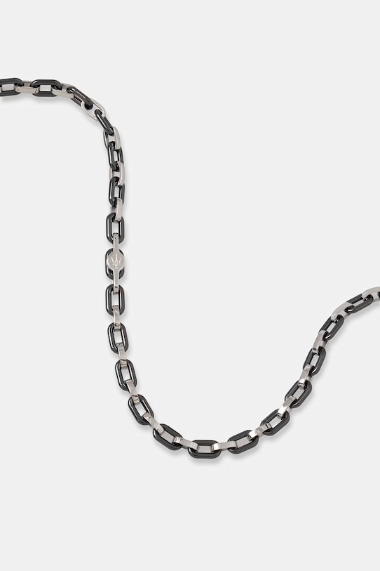 MASERATI naszyjnik męski ze stali nierdzewnej CERAMIC JM226ATZ74 srebrny AA00