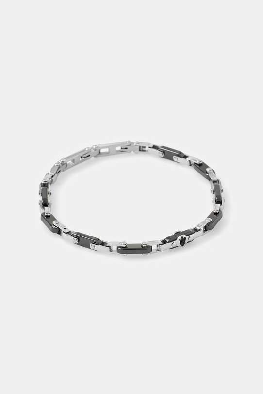 MASERATI bransoletka męska ze stali nierdzewnej CERAMIC srebrny JM226ATZ75