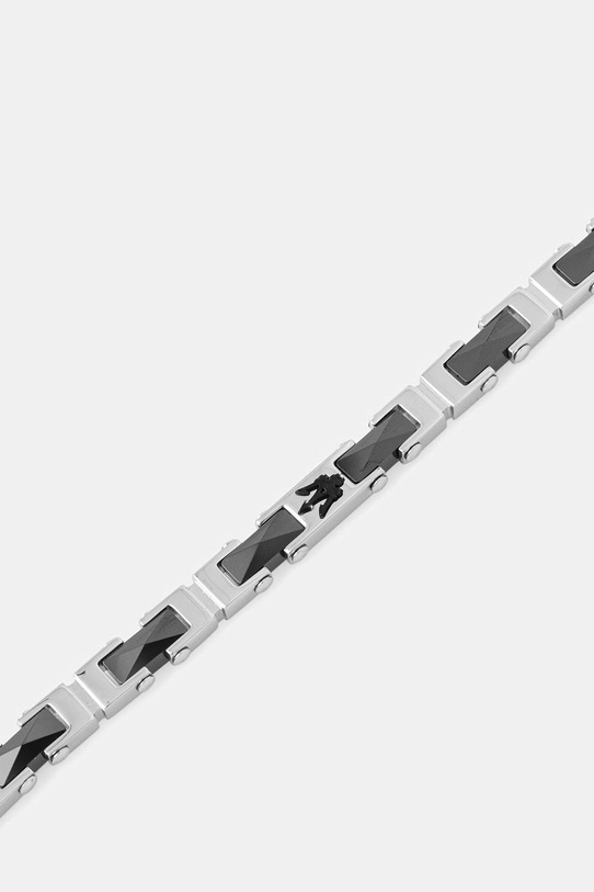 MASERATI bransoletka męska ze stali nierdzewnej CERAMIC JM226ATZ81 srebrny AA00