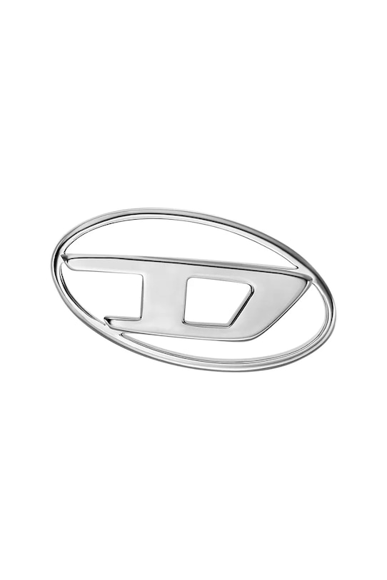 Diesel серьга для мужчин из нержавеющей стали Oval D Logo серебрянный DX1502040