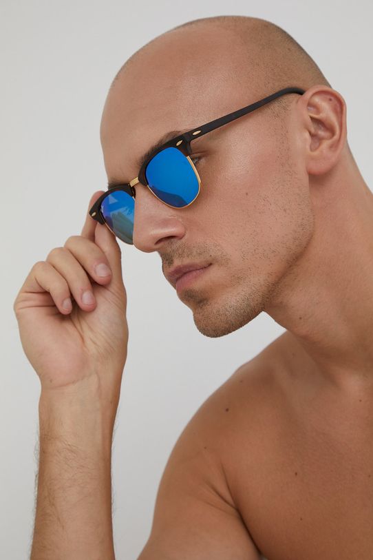 Ray-Ban ochelari Clubmaster maro 0RB3016.114517