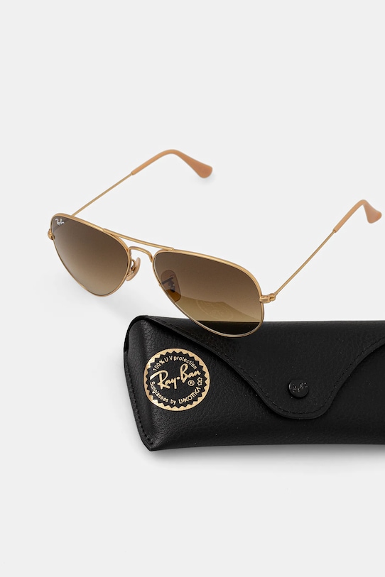 Ray-Ban - Очки солнцезащитные Aviator Large Metal 0RB3025.112.85 золотой