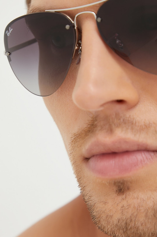 Ray-Ban - Okuliare RB3449 0RB3449.003.8G strieborná