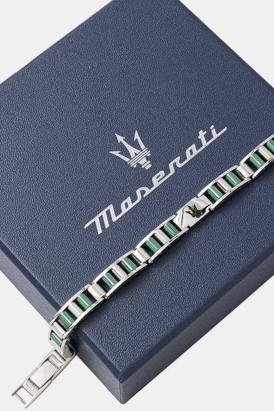Doplňky MASERATI náramek pánský z nerezové oceli CERAMIC JM225ATZ56 stříbrná