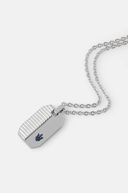 MASERATI náhrdelník s přívěskem pánský z nerezové oceli ICONIC JM222AVD02 stříbrná AA00