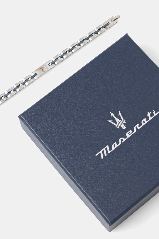 Doplňky MASERATI náramek pánský CERAMIC JM220ASR08 stříbrná