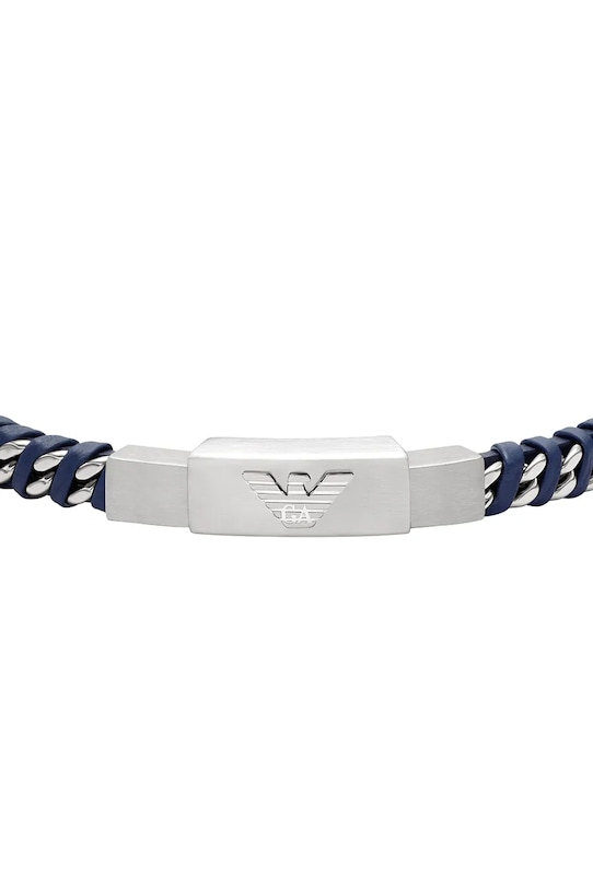Emporio Armani браслет для мужчин из нержавеющей стали Eagle Logo EGS3319040 серебрянный AA00