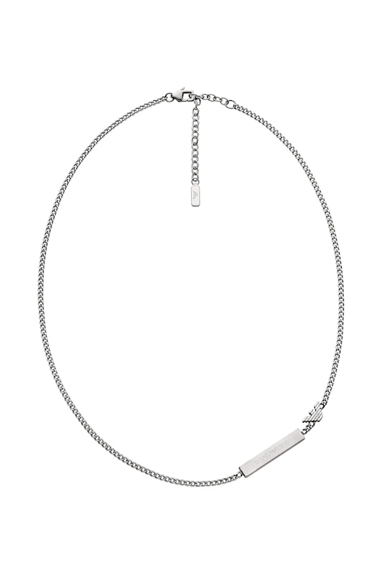 Emporio Armani цепочка для мужчин из нержавеющей стали без камня Eagle Logo серебрянный EGS3309040