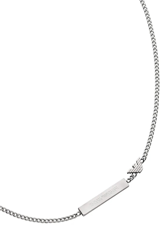 Emporio Armani цепочка для мужчин из нержавеющей стали без камня Eagle Logo EGS3309040 серебрянный AA00