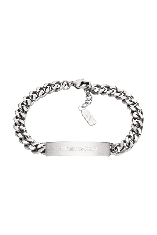 Emporio Armani браслет для мужчин из нержавеющей стали Eagle Logo серебрянный EGS3304040
