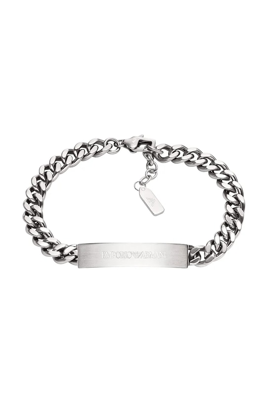 Emporio Armani браслет для мужчин из нержавеющей стали Eagle Logo серебрянный EGS3304040