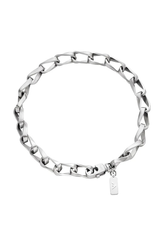 Emporio Armani цепочка мужская из нержавеющей стали без камня Eagle Logo серебрянный EGS3301040