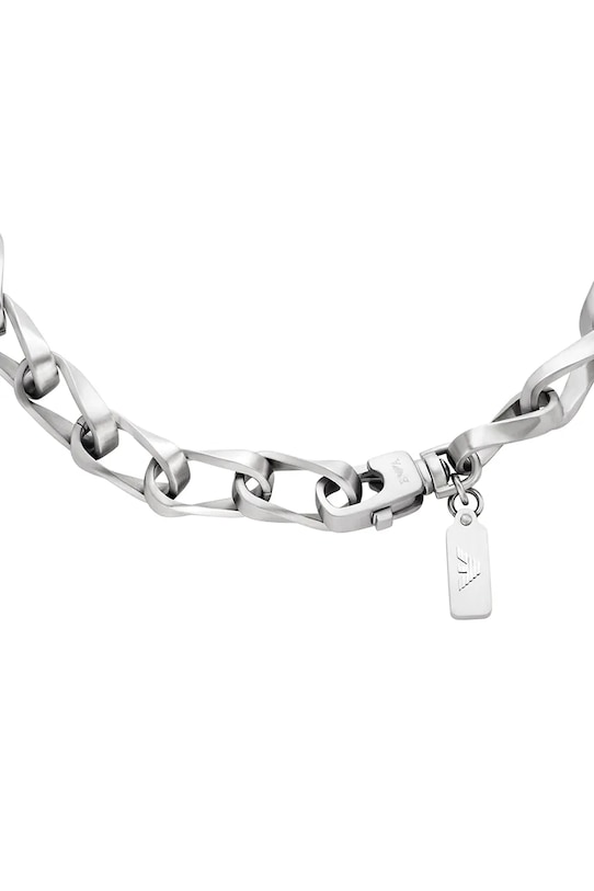 Emporio Armani цепочка мужская из нержавеющей стали без камня Eagle Logo EGS3301040 серебрянный AA00