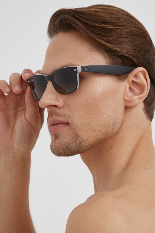 Ray-Ban - Okulary NEW WAYFARER 0RB2132.630971 czarny 0RB2132.630971