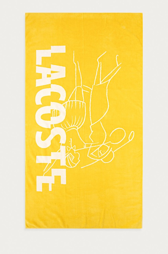 Lacoste Ręcznik LDOUBLE żółty LDOUBLE