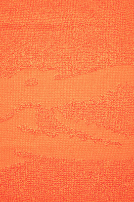 Lacoste ręcznik bawełniany LSPORT pomarańczowy AA00