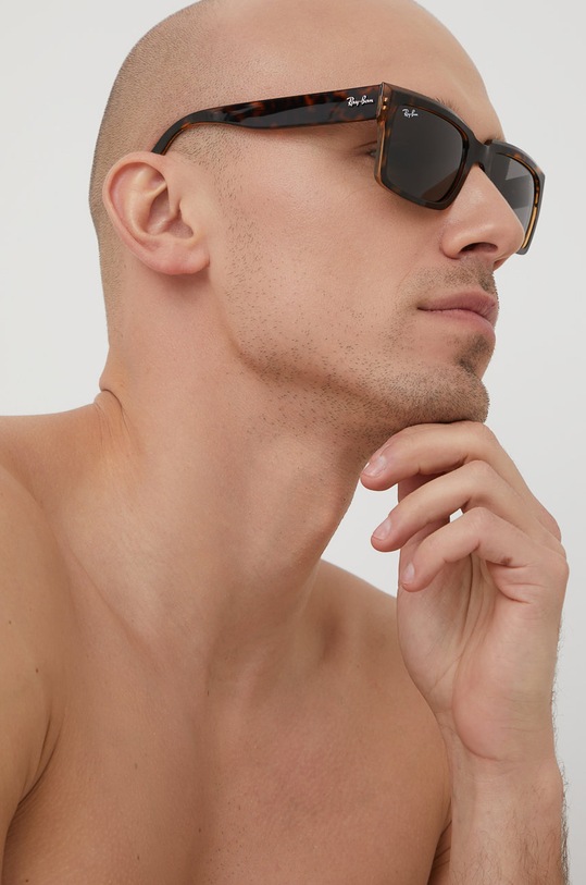 Ray-Ban okulary przeciwsłoneczne INVERNESS 0RB2191 brązowy AA00