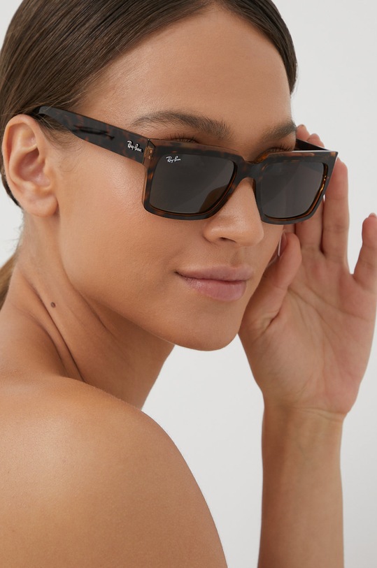 Akcesoria Ray-Ban okulary przeciwsłoneczne INVERNESS 0RB2191 brązowy