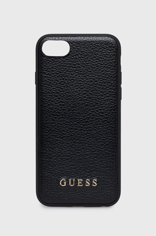 Guess - Etui na telefon iPhone SE/8/7 na telefon czarny GUHCI8IGLBK