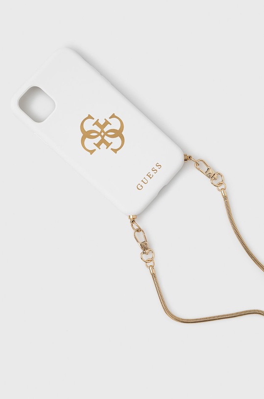 Guess Etui na telefon iPhone 11 na telefon biały GUHCN61LSC4GWH