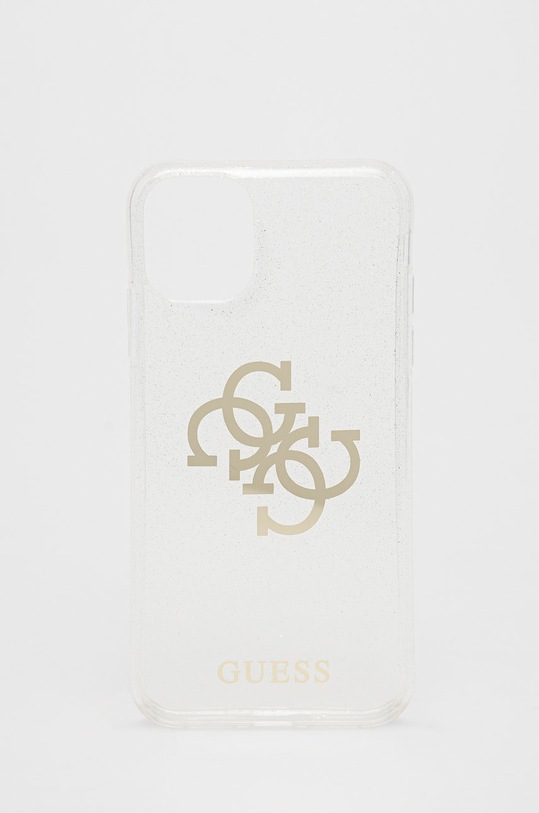 Guess Etui na telefon iPhone 11 na telefon transparentny GUHCN61PCUGL4GTR