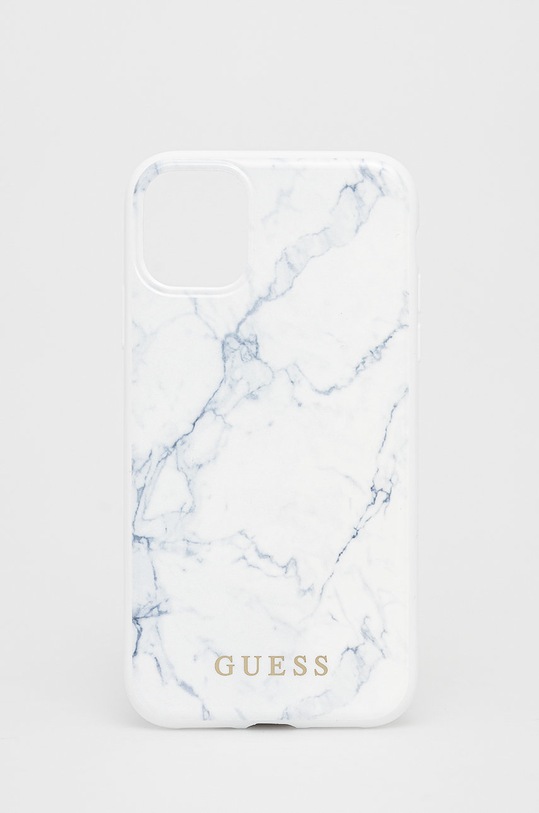 Guess Etui na telefon iPhone 11 na telefon biały GUHCN61PCUMAWH