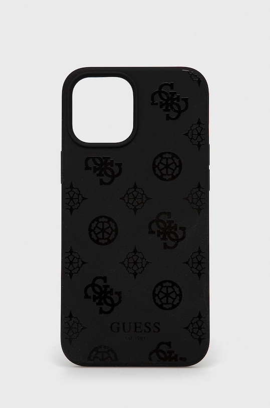 Guess Etui na telefon iPhone 12 Pro Max na telefon czarny GUHCP12LLSPEBK