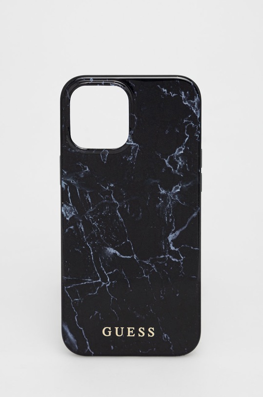 Guess Etui na telefon iPhone 12 Pro Max na telefon czarny GUHCP12LPCUMABK