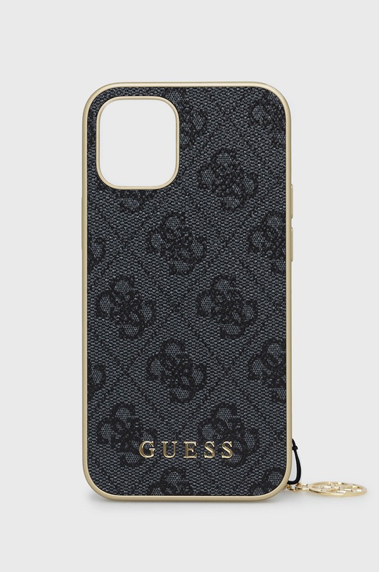 Guess - Telefon tok iPhone 12 Mini telefonhoz szürke GUHCP12SGF4GGR