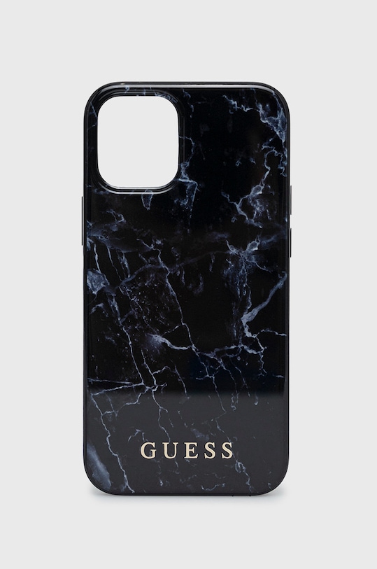 Guess - Etui na telefon iPhone 12 mini na telefon czarny GUHCP12SPCUMABK