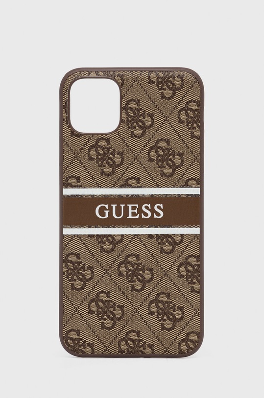 Guess Etui na telefon iPhone 11 Pro Max na telefon brązowy GUHCN654GDBR