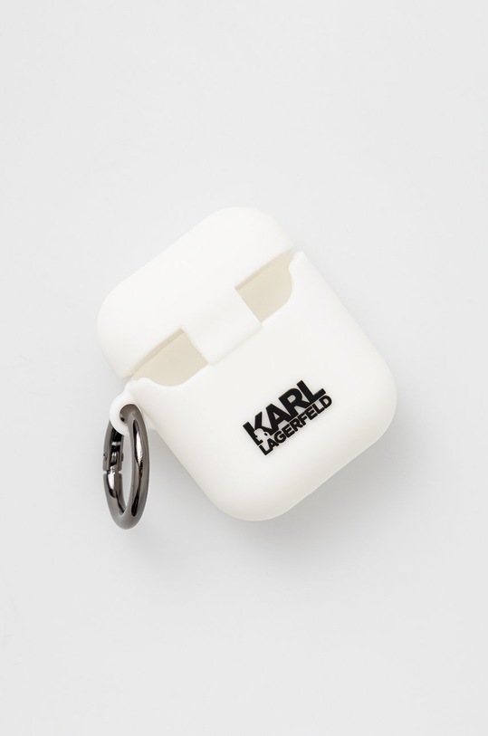 Karl Lagerfeld Pokrowiec na Airpods KLACA2SILCHWH KLACA2SILCHWH biały AA00