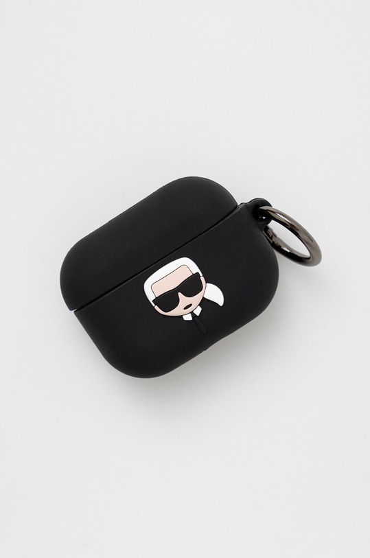 Karl Lagerfeld Pokrowiec na Airpods Pro KLACAPSILGLBK czarny KLACAPSILGLBK