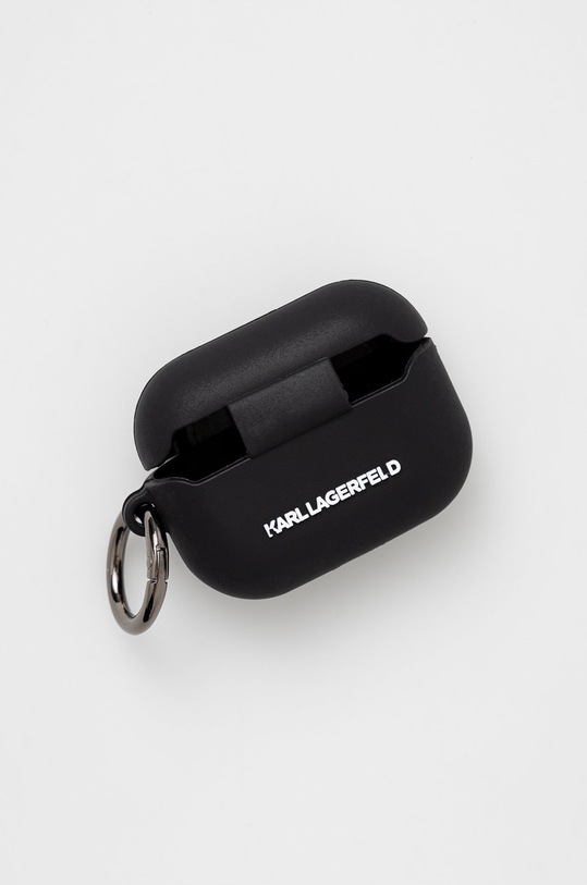 Karl Lagerfeld Pokrowiec na Airpods Pro KLACAPSILGLBK KLACAPSILGLBK czarny AA00