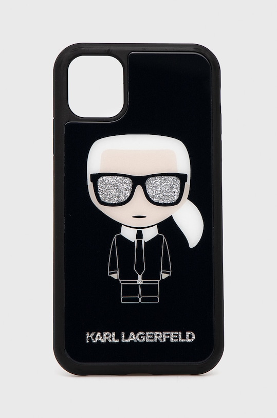 Karl Lagerfeld Etui na telefon iPhone 11 KLHCN61DLFKBK na telefon czarny KLHCN61DLFKBK